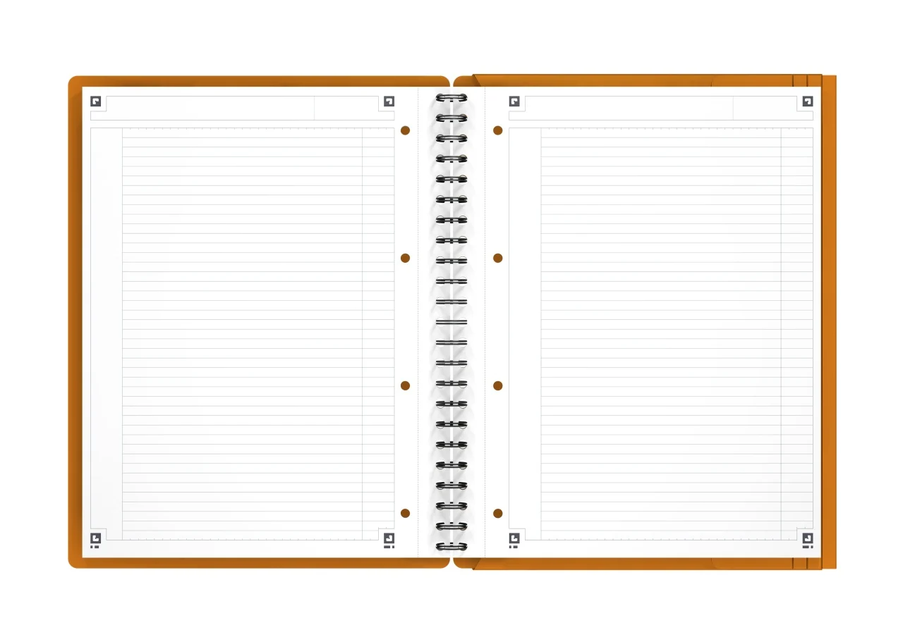 Agenda organizator Oxford International Meeting Book A4+ 80 file hartie Optik 90g/mp spira dubla scribzee dictando portocaliu [4]