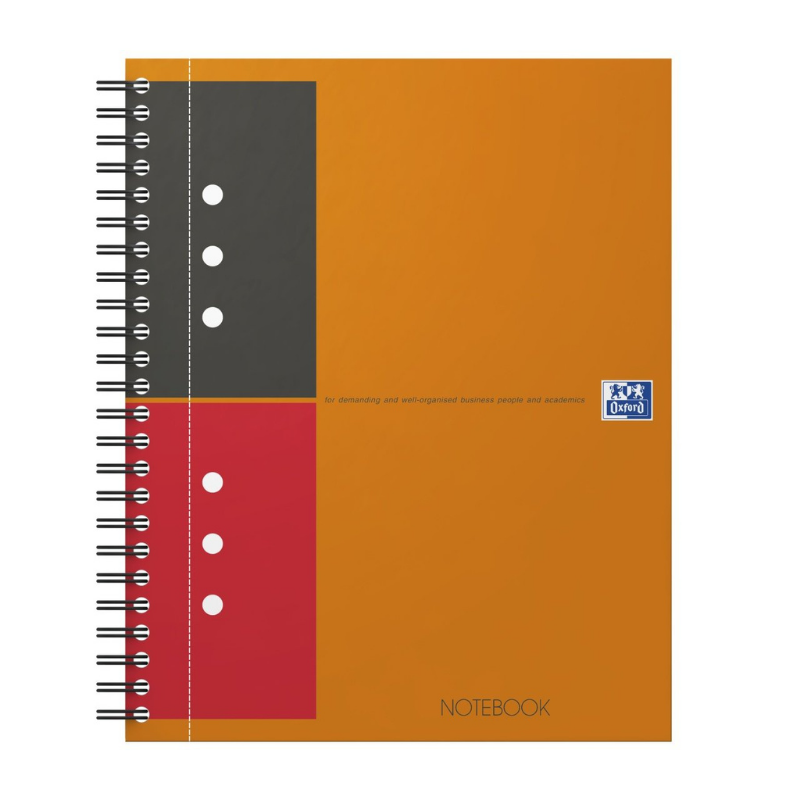 Agenda organizator Oxford International Notebook, A5+ 80 file dictando, portocaliu [1]