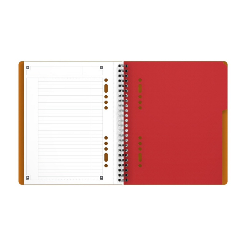 Agenda organizator Oxford International Active Book A5+ 80 file dictando, portocaliu [2]