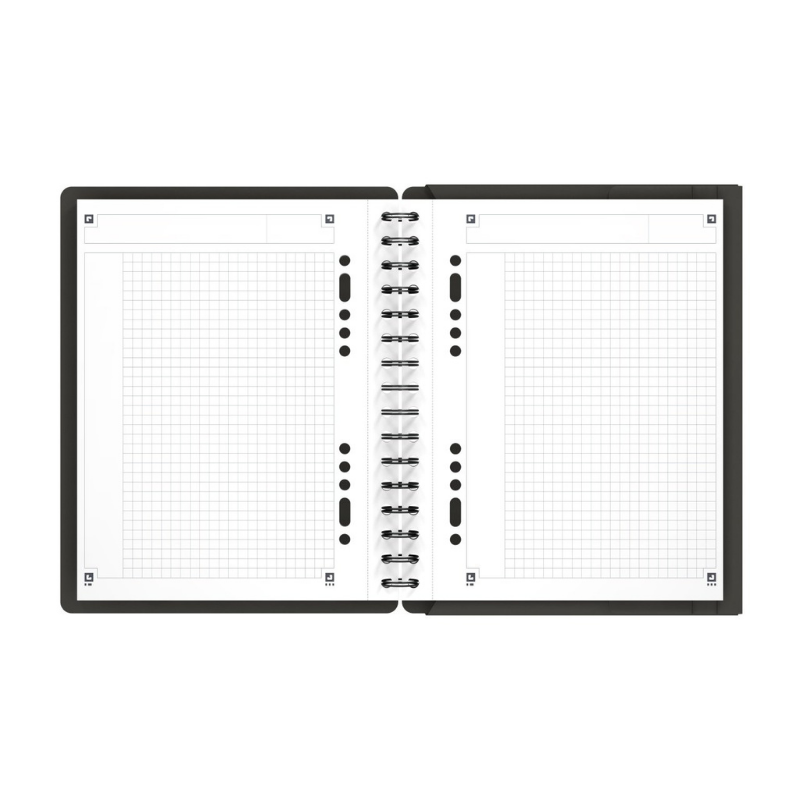 Agenda organizator Oxford International Meeting Book A5+ 80 file patratele, gri [2]