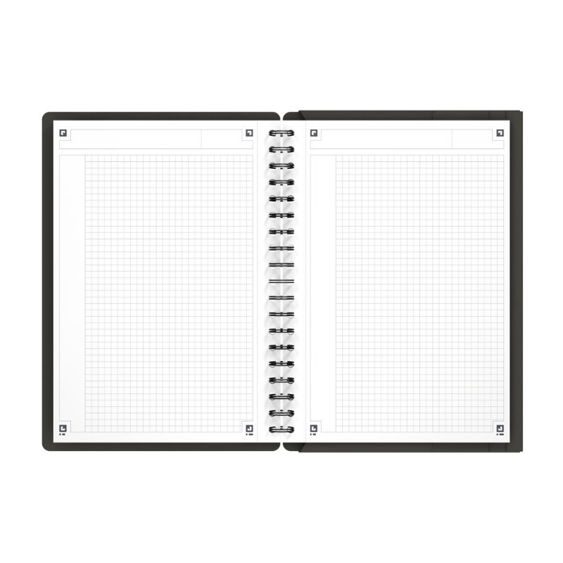Agenda organizator Oxford International Meeting Book B5 80 file patratele, gri [2]