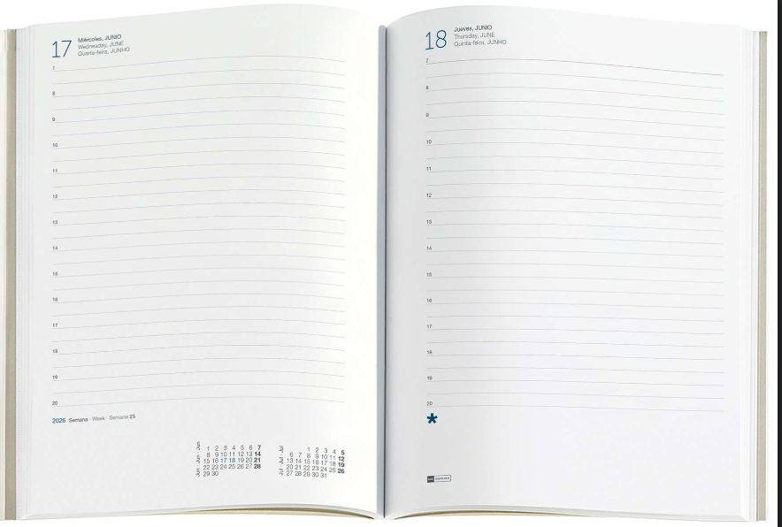Agenda zilnica legata Miquelrius Plus 2026 Gradient [3]