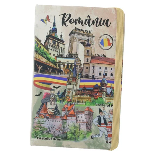 Agenda Souvenir Romania castele si Bucuresti 9x14 cm [1]