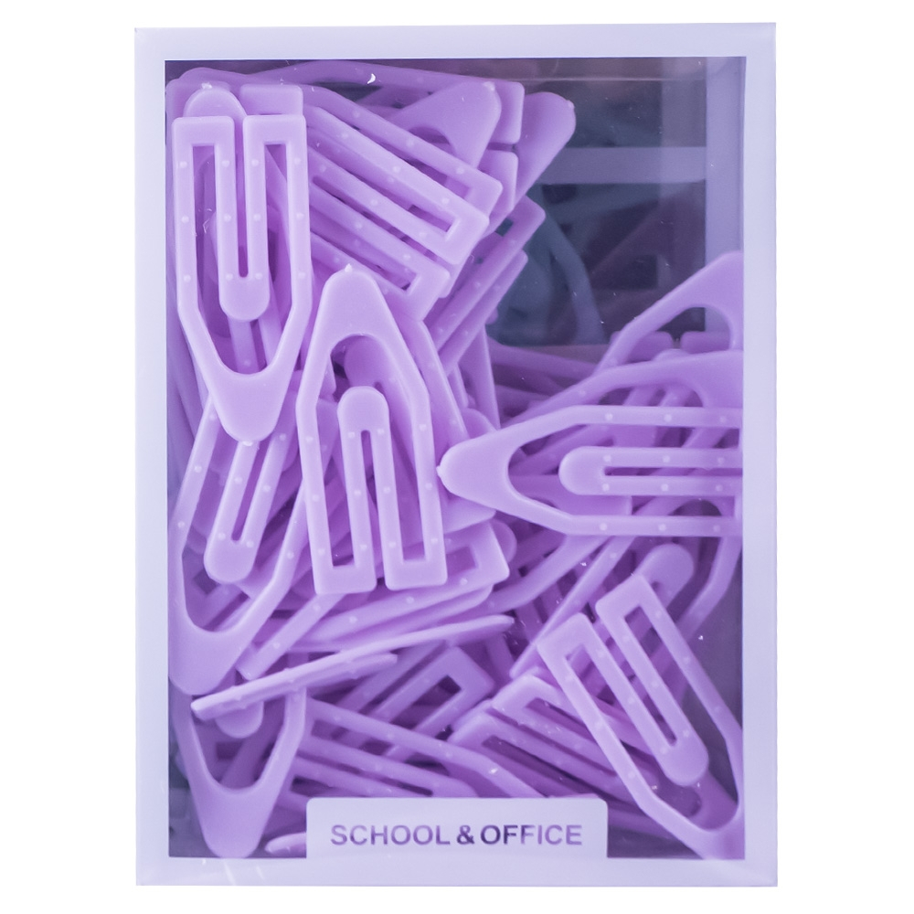 Agrafe plastic 38mm 60 buc set pastel Bachang culori diferite [2]