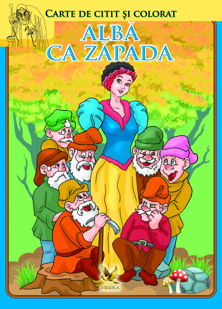 Alba ca zapada Carte de citit si de colorat [1]