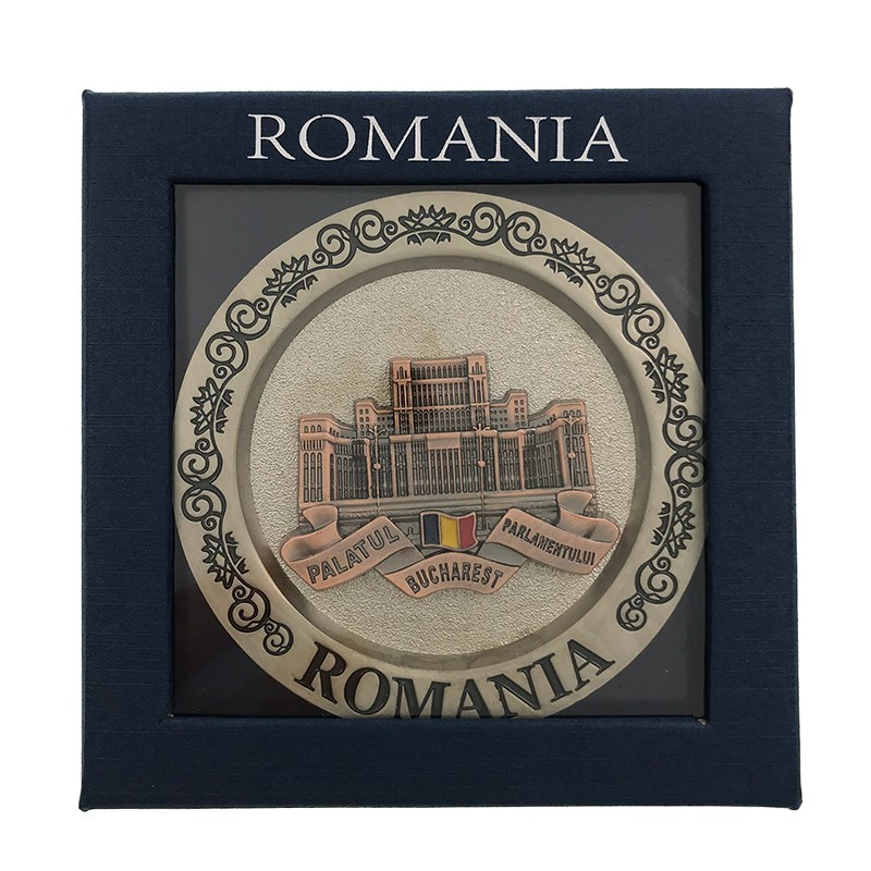 Aplica farfurie București Palatul Parlamentului 8x8 cm culori diferite [5]