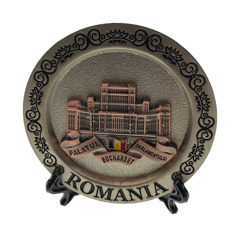 Aplica farfurie București Palatul Parlamentului 8x8 cm culori diferite [4]