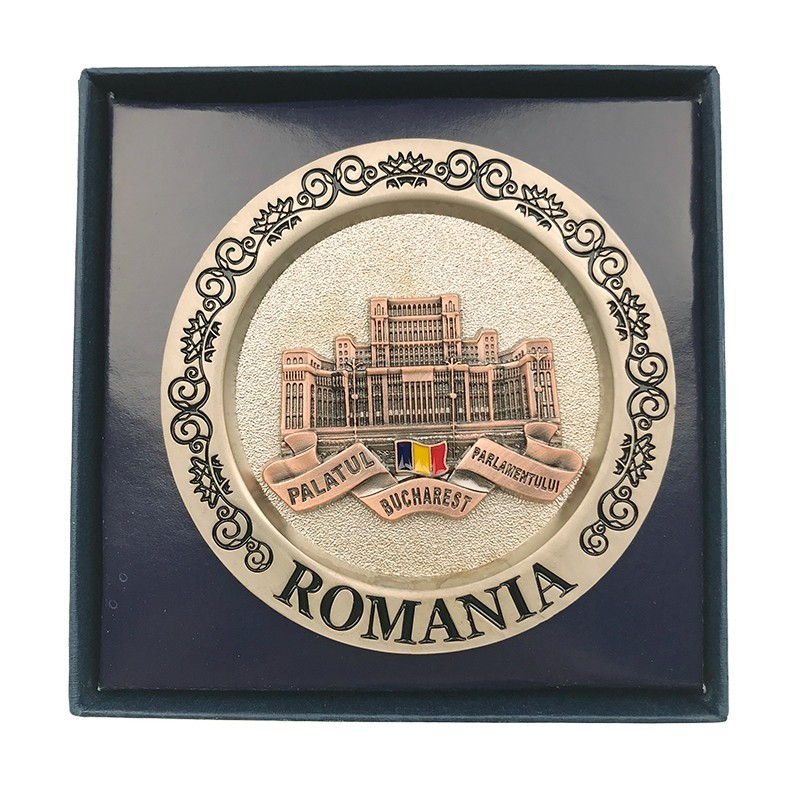 Aplica farfurie București Palatul Parlamentului 8x8 cm culori diferite [6]