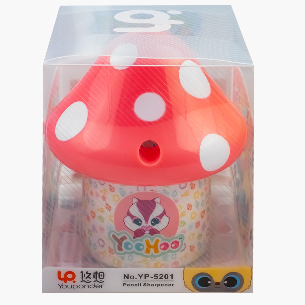 Ascutitoare cu manivela ciuperca 9.3x10.5x10.8 cm culori diferite [4]