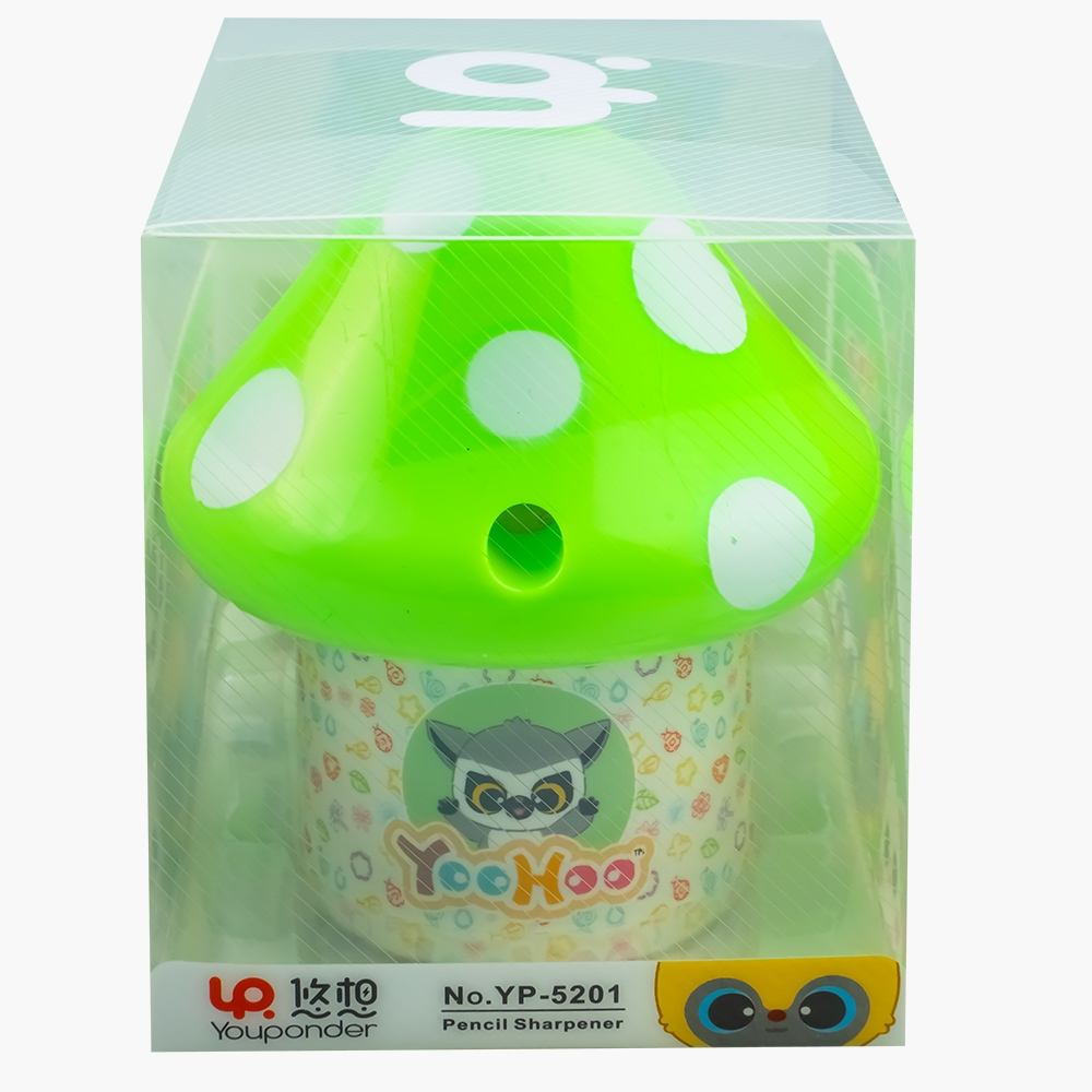 Ascutitoare cu manivela ciuperca 9.3x10.5x10.8 cm culori diferite [5]