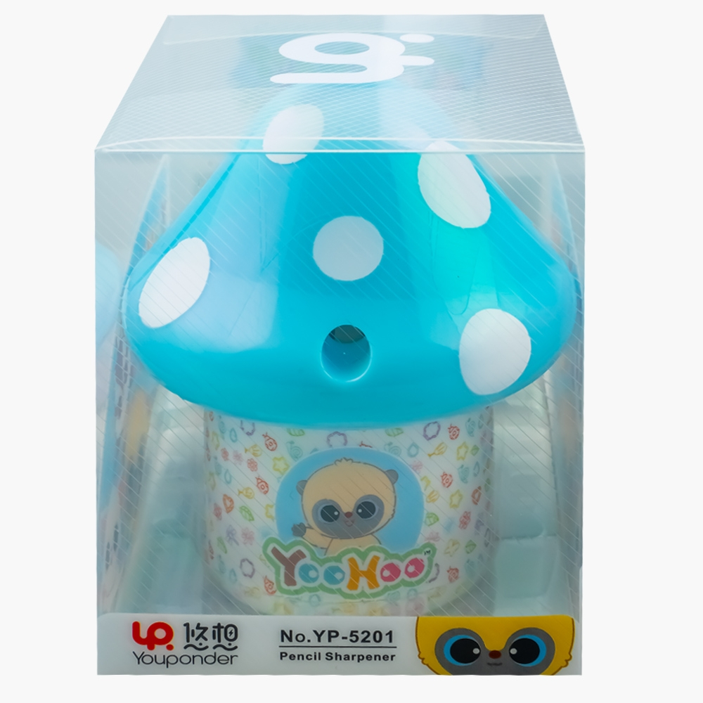 Ascutitoare cu manivela ciuperca 9.3x10.5x10.8 cm culori diferite [3]