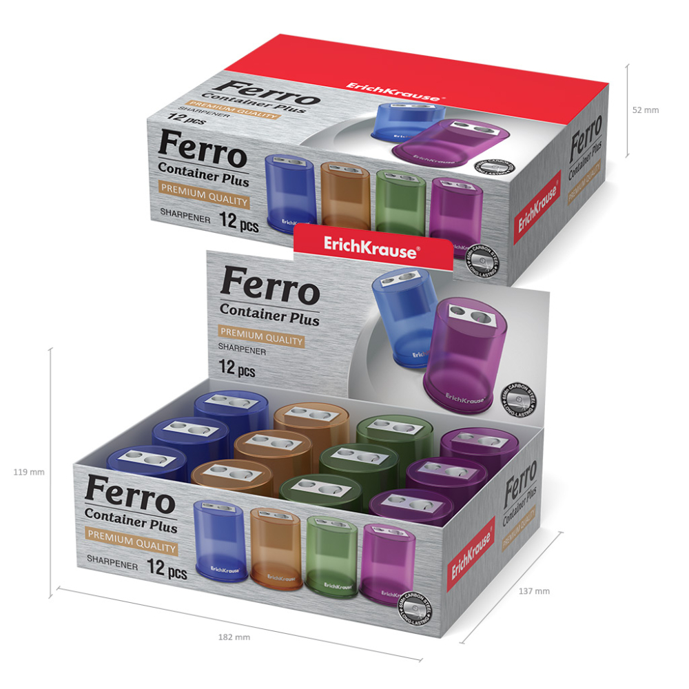 Ascutitoare dubla cu container Ferro Erich Krause [5]