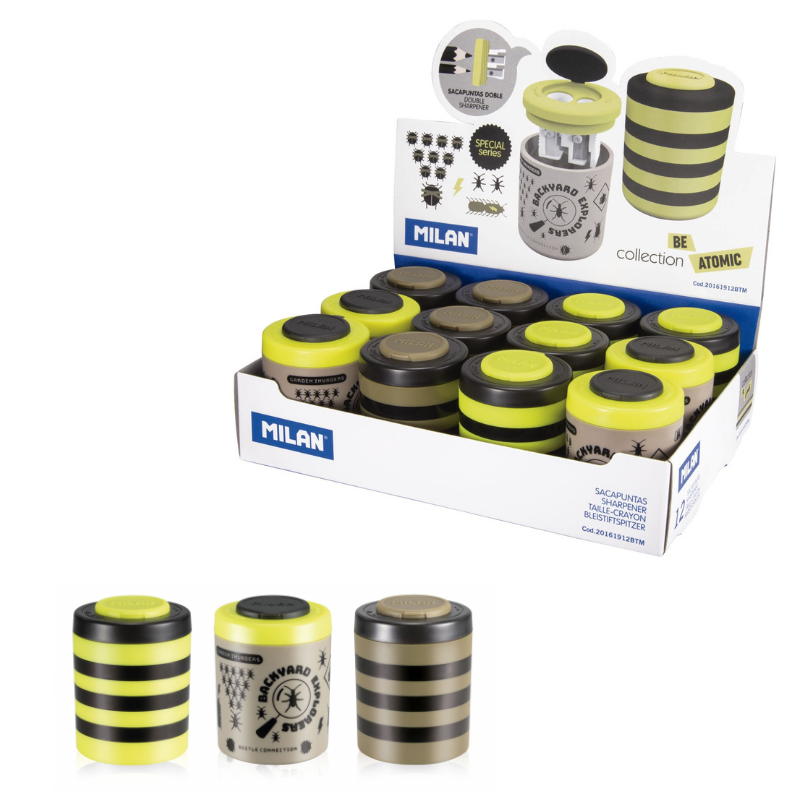 Ascutitoare plastic dubla cu container Be atomic Milan [1]