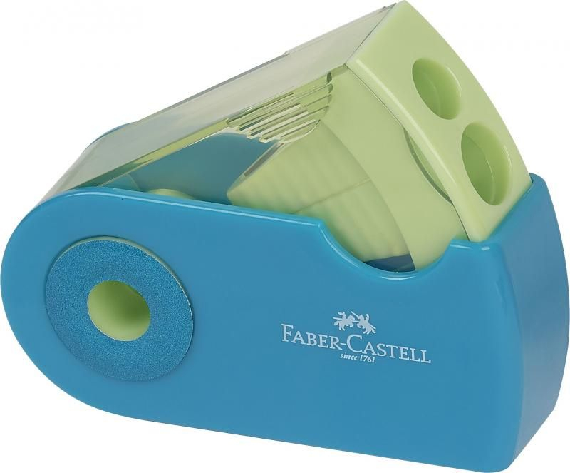 Ascutitoare plastic dubla Sleeve Trend 2019 Faber-Castell culori diferite [3]