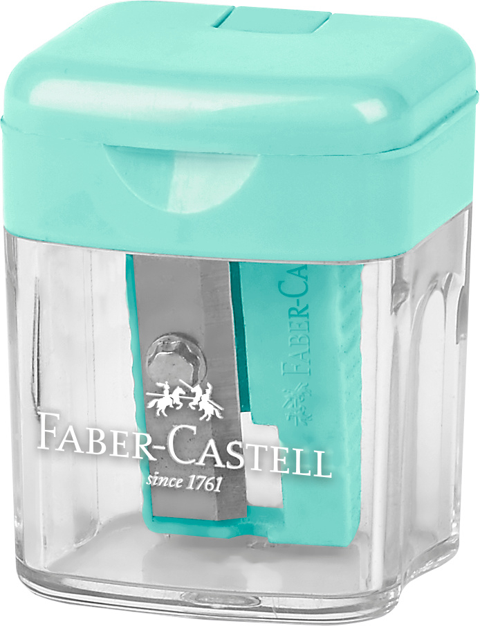 Ascutitoare plastic simpla cu container pastel Faber-Castell [3]