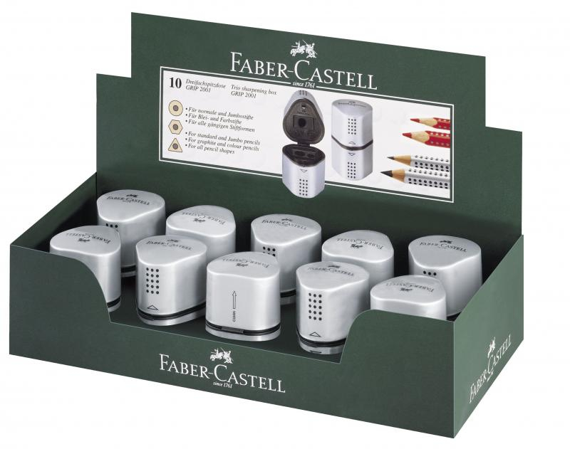 Ascutitoare tripla Grip 2001 gri Faber-Castell [2]