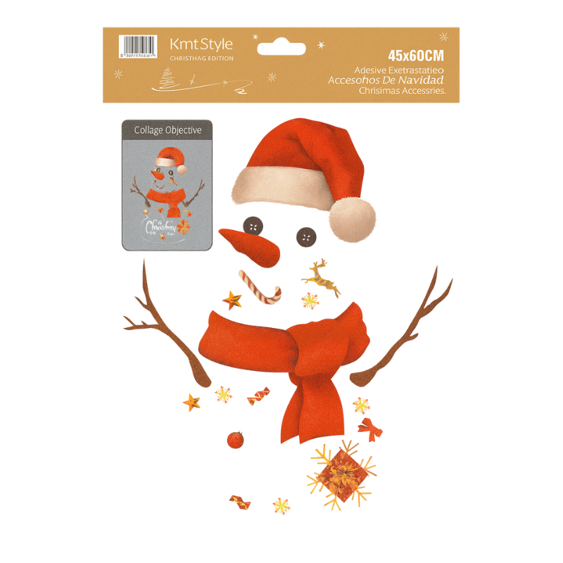 Autocolant de Craciun Om de zapada 45x60 cm [1]