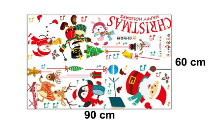 Autocolante de Craciun 60x90 cm Happy Holidays [1]