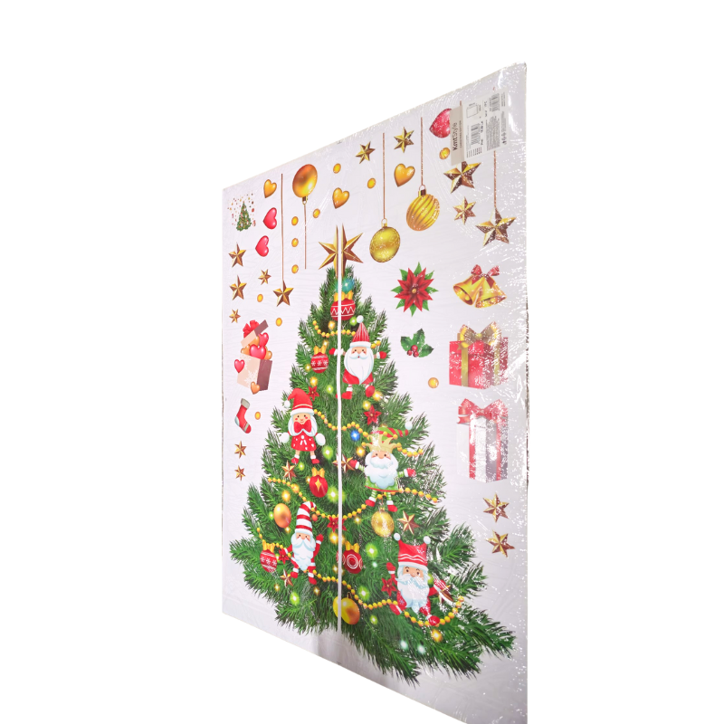 Autocolante de Craciun brad cu decoratiuni 60x90 cm [2]