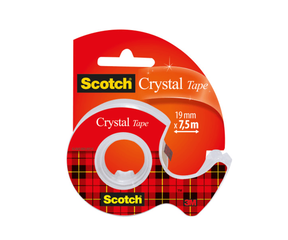 Banda adeziva lucioasa Scotch Crystal cu dispenser 19 mm x 7.5 m 3M [2]