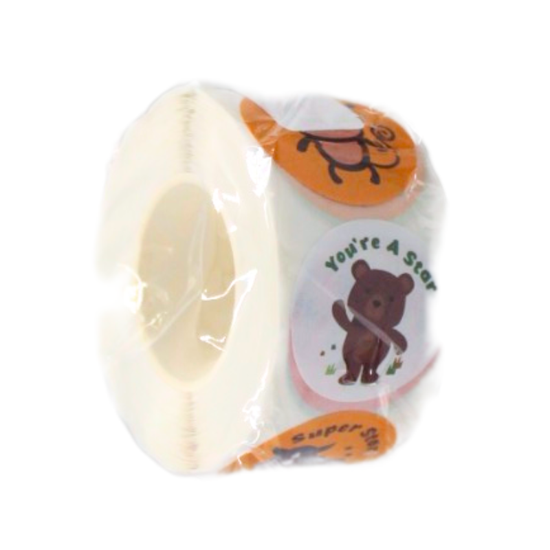 Banda adeziva cu autocolante animale 2,5 cm modele diferite [4]