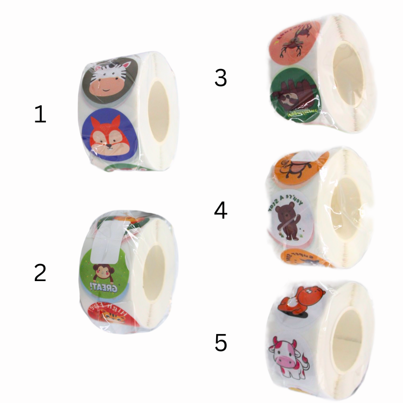 Banda adeziva cu autocolante animale 2,5 cm modele diferite [2]