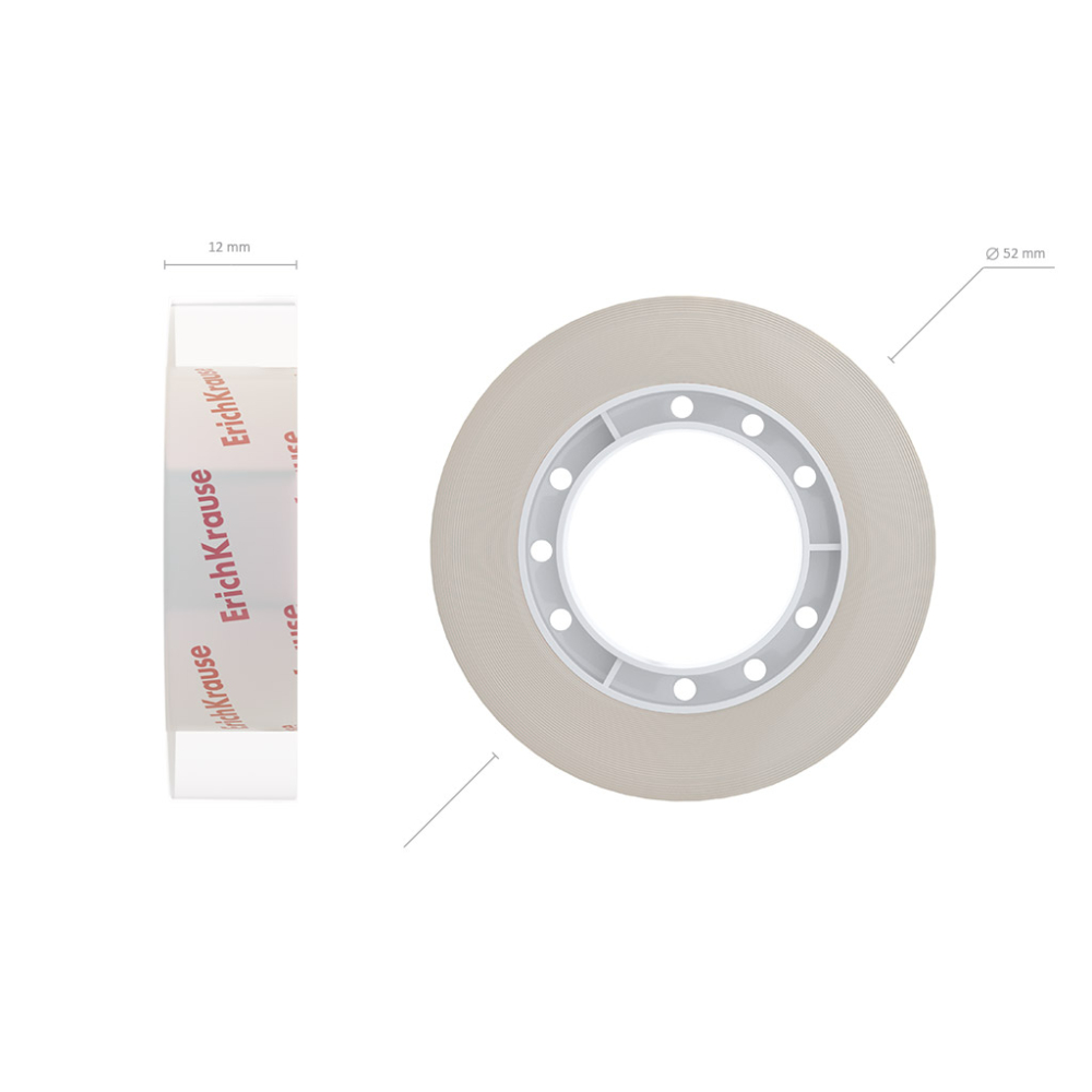 Banda adeziva ErichKrause Handy Tearable 12 mm x 33 m transparenta [4]