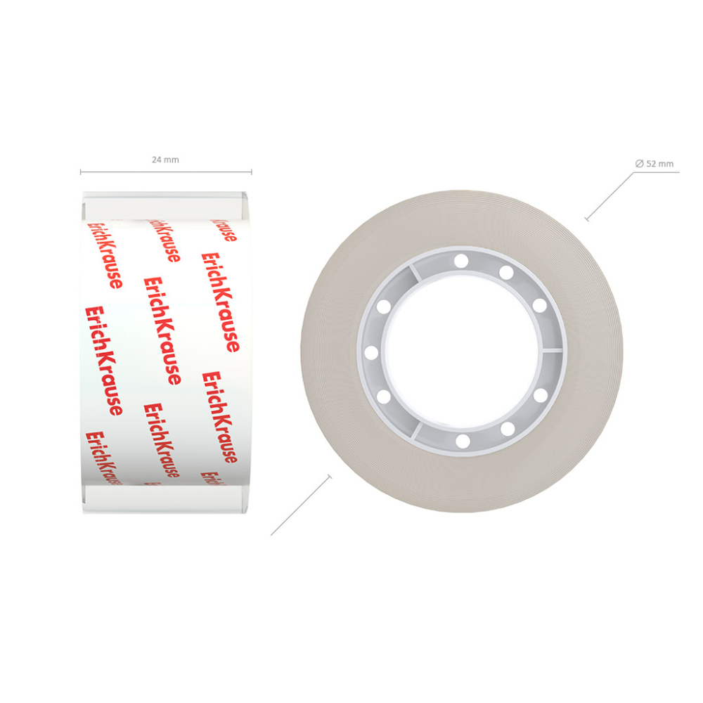 Banda adeziva ErichKrause Handy Tearable 24 mm x 20 m transparenta [4]