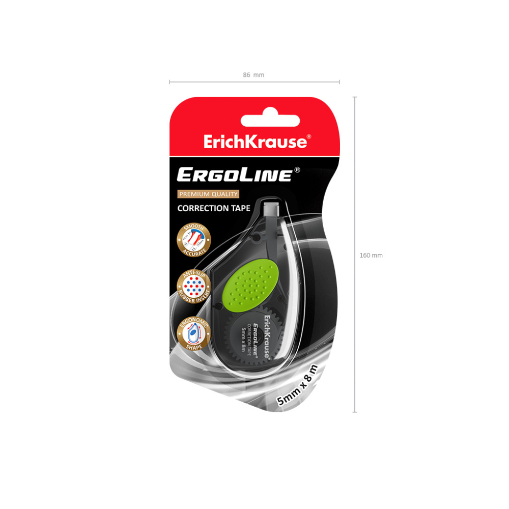 Banda corectoare ErichKrause ErgoLine 5 mm x 8 m gri [5]