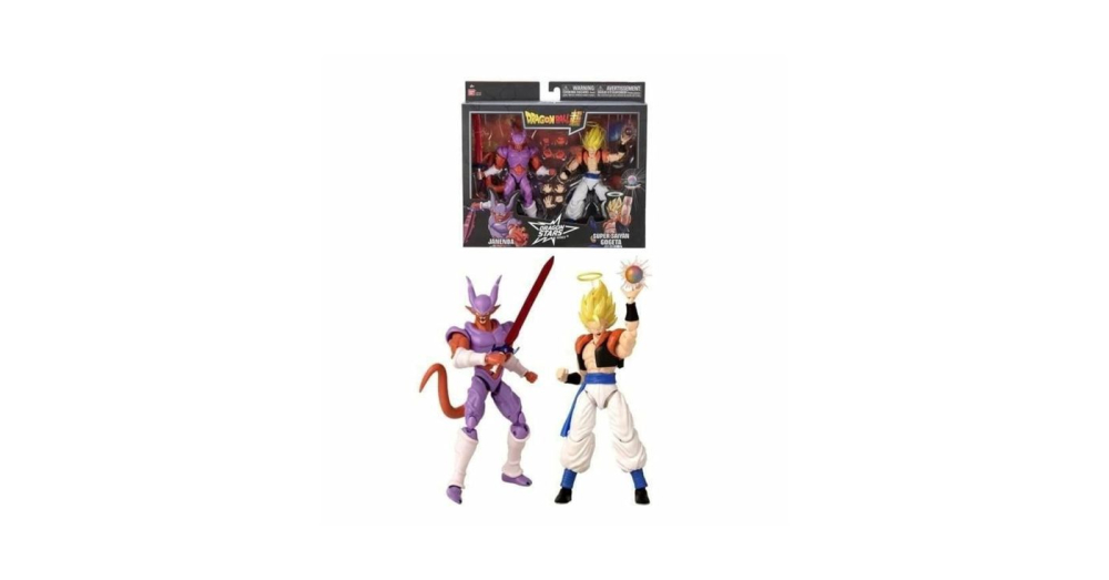 BANDAI SET 2 FIGURINE DRAGON BALL DRAGON STARS JANENBA SI SUPER SAIYAN GOGETA [5]