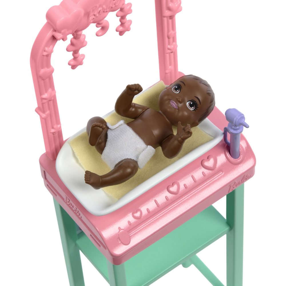 BARBIE CARIERE SET MOBILIER CU PAPUSA DOCTOR PEDIATRU BLONDA [8]