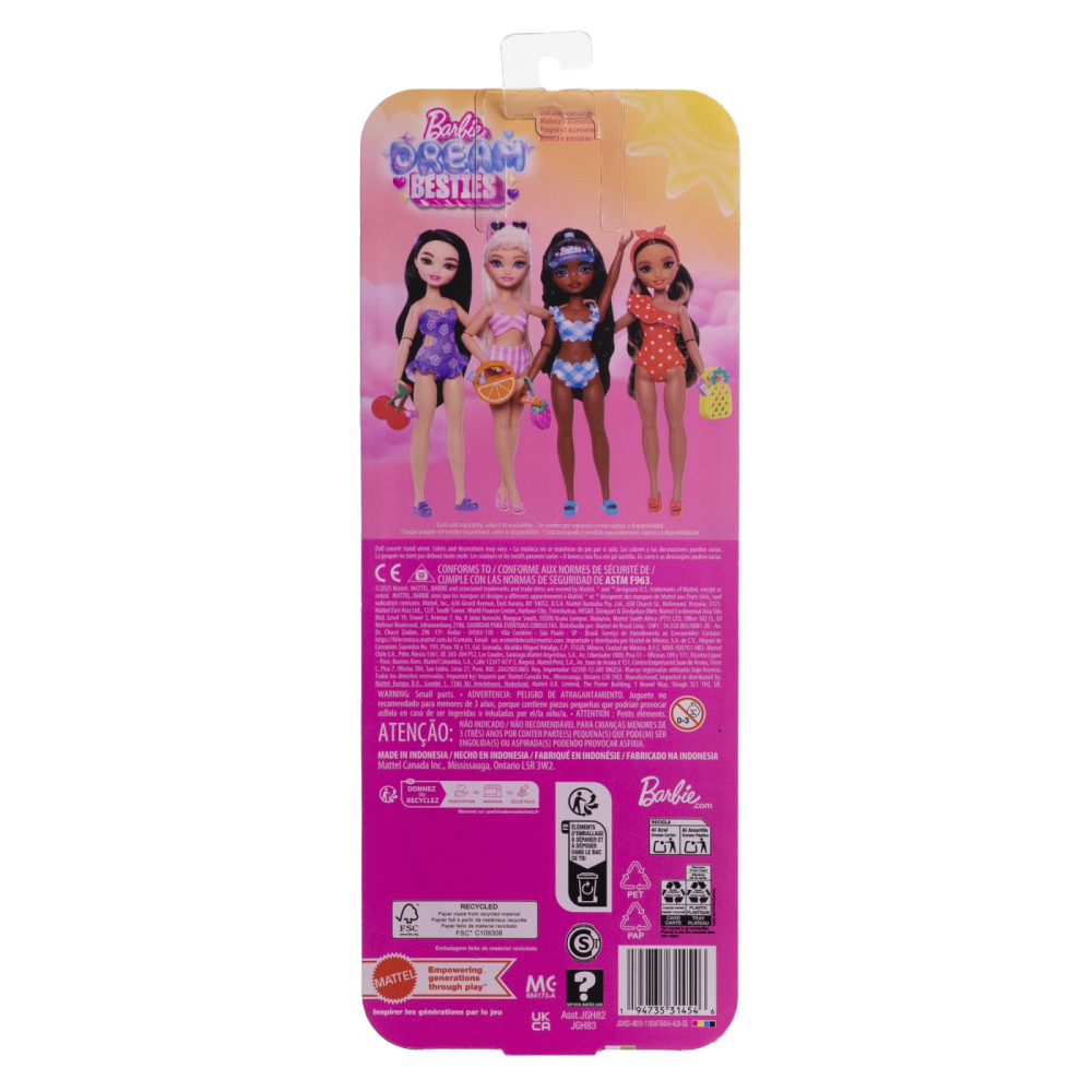 BARBIE DREAM BESTIES PAPUSA BARBIE MALIBU LA PLAJA CU ACCESORII [7]