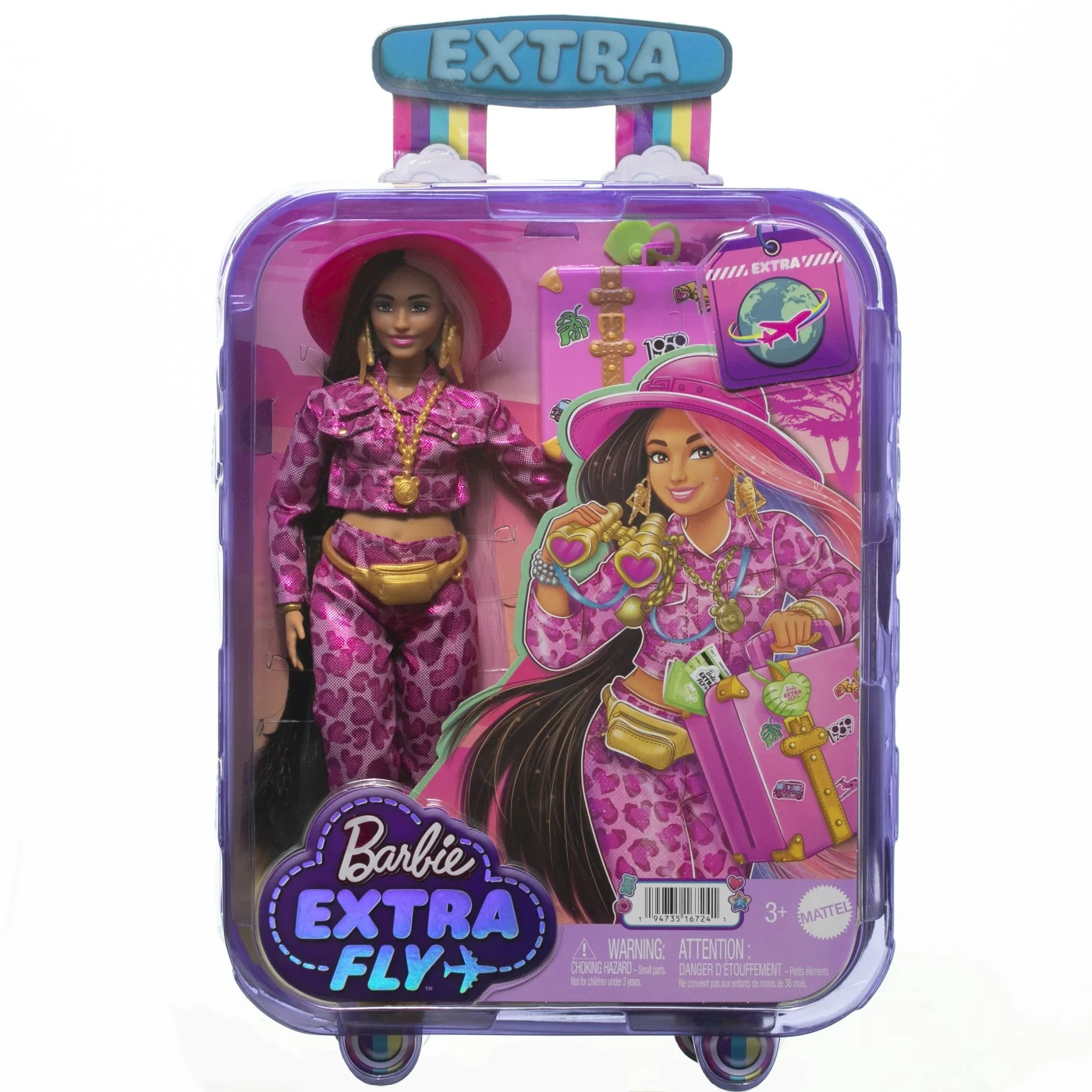 Barbie Extra Fly Papusa Barbie Bruneta in Safari [3]