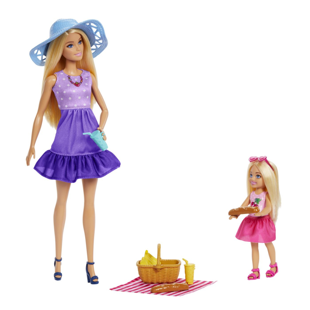 BARBIE FAMILY AND FRIENDS SET PAPUSA BARBIE SI PAPUSA CHELSEA [6]