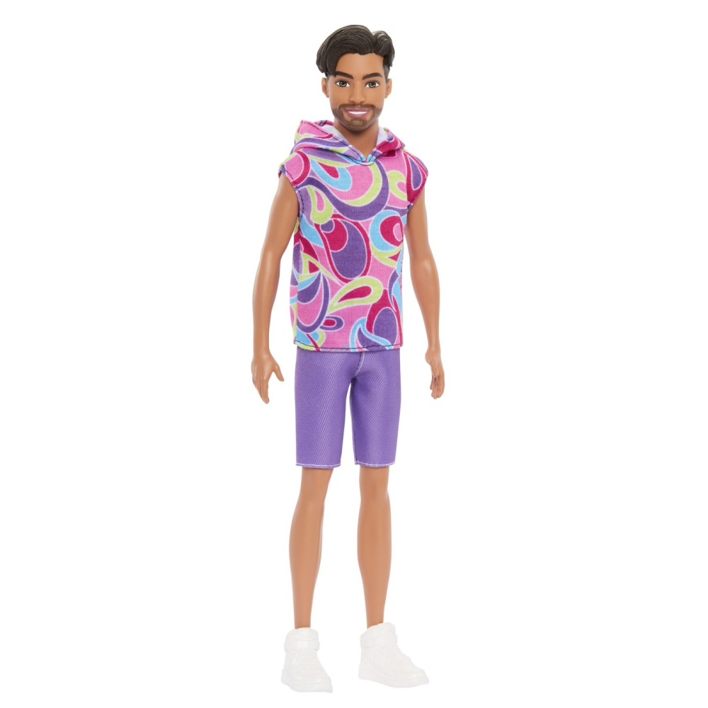 BARBIE PAPUSA BAIAT FASHIONISTAS BRUNET CU BARBA SI TRICOU CU GLUGA [4]