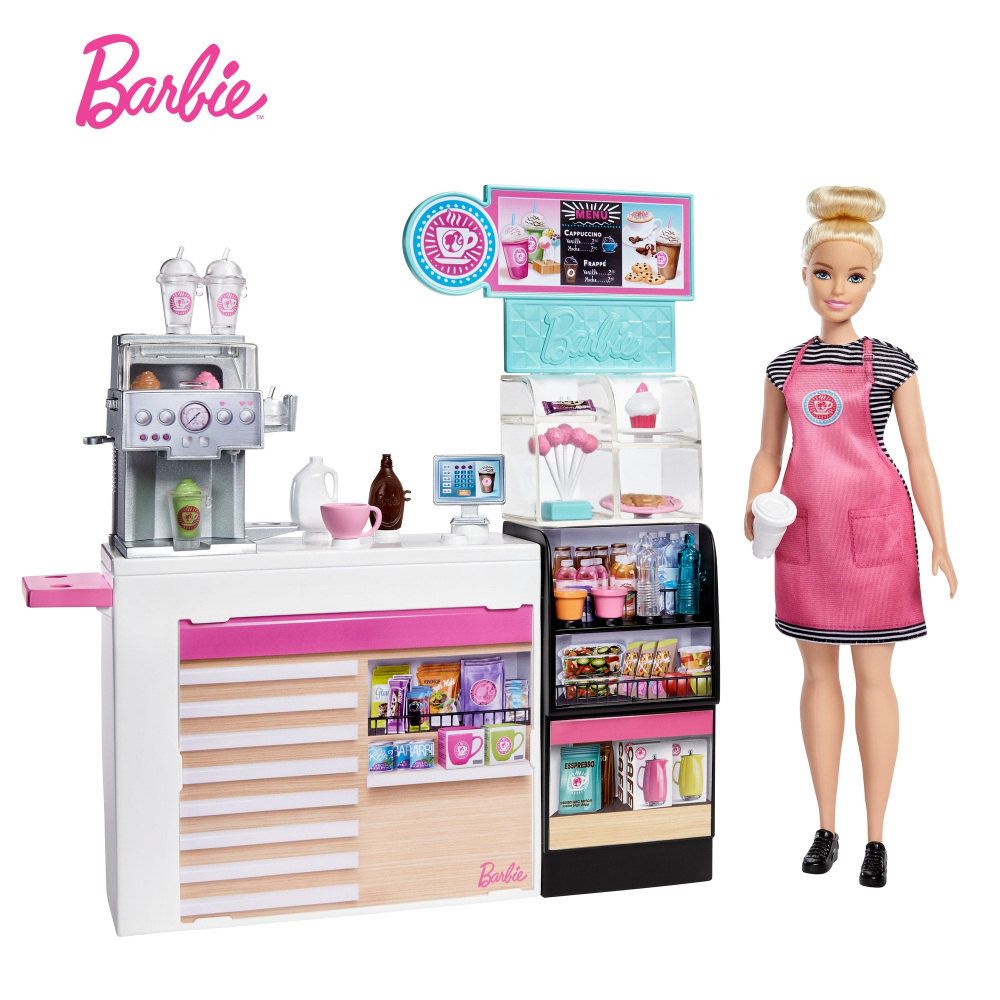 BARBIE  SET CAFENEA CU 20 DE ACCESORII [7]