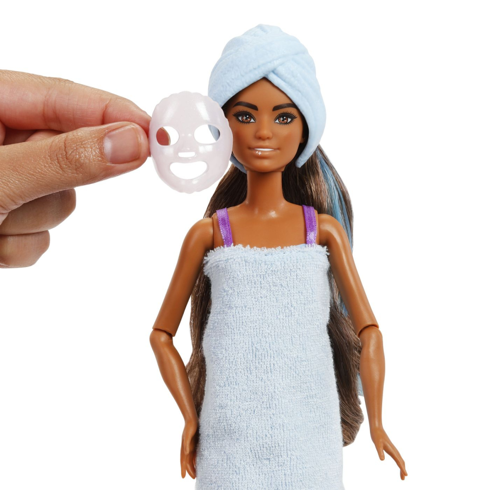 BARBIE SET PARTY UNBOXED REVEAL PAPUSA BARBIE VIOLET CU 10 ACCESORII SURPRIZA [5]