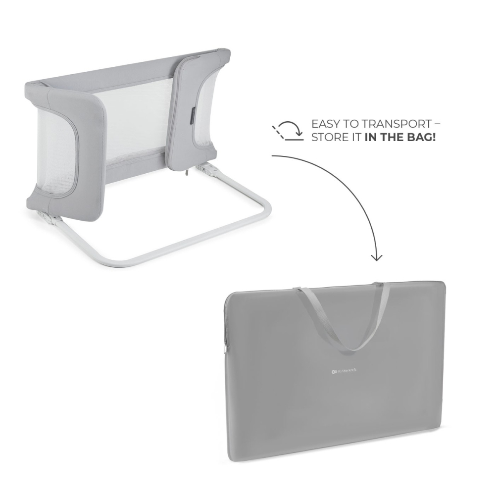 BARIERA DE PAT KINDERKRAFT GUARD AND DREAM LIGHT GREY [2]