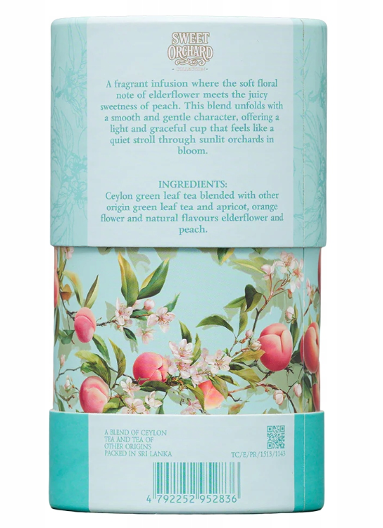 Ceai Basilur Sweet Orchard Peach and Elderflower turcoaz 75g [2]