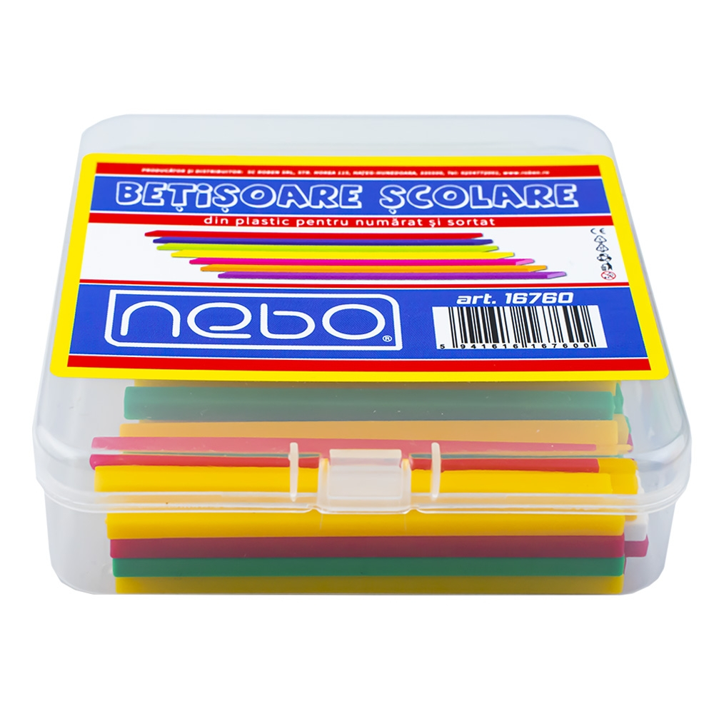 Betisoare scolare din plastic 100 buc/set Nebo [2]