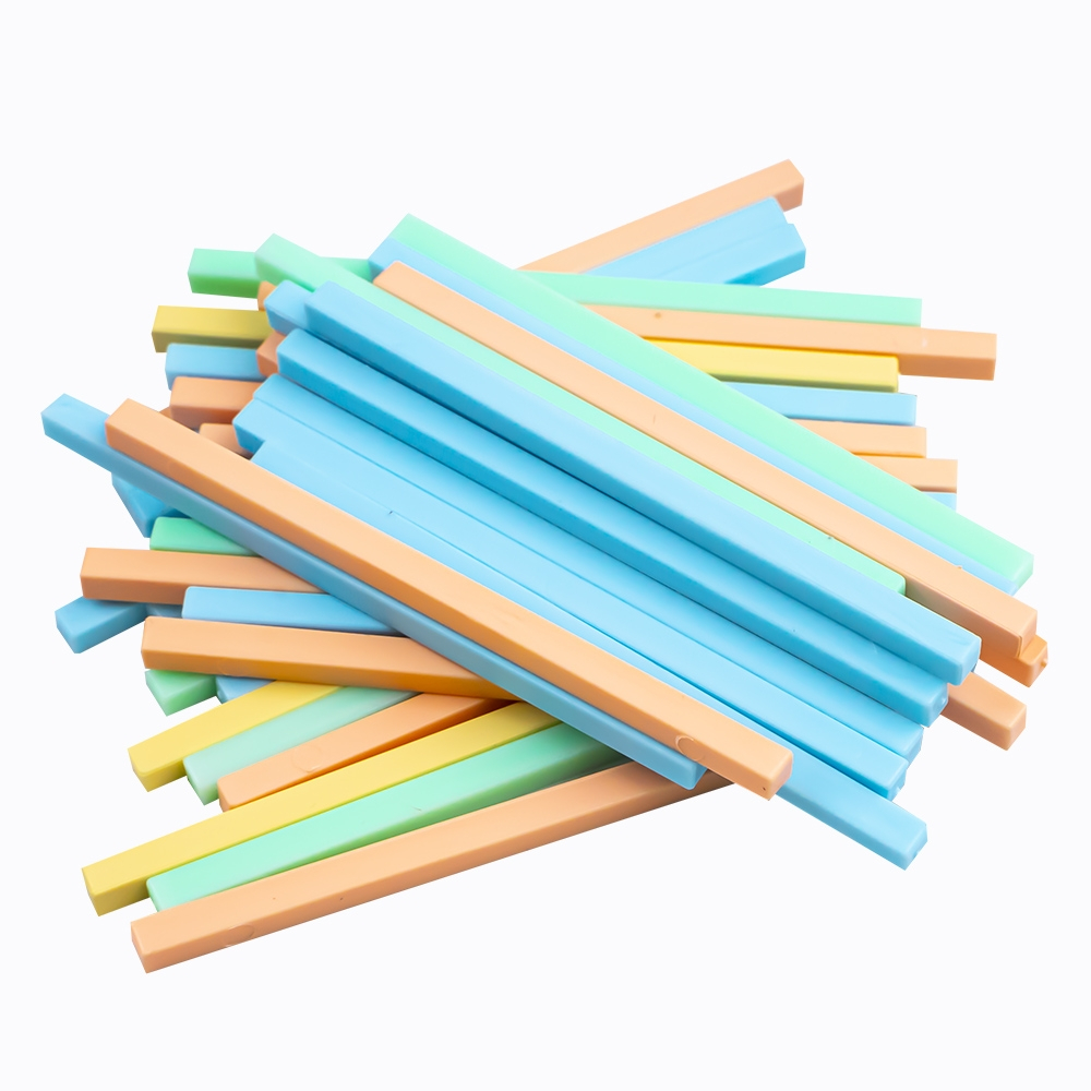 Betisoare scolare din plastic 100/set culori pastel Nebo [5]