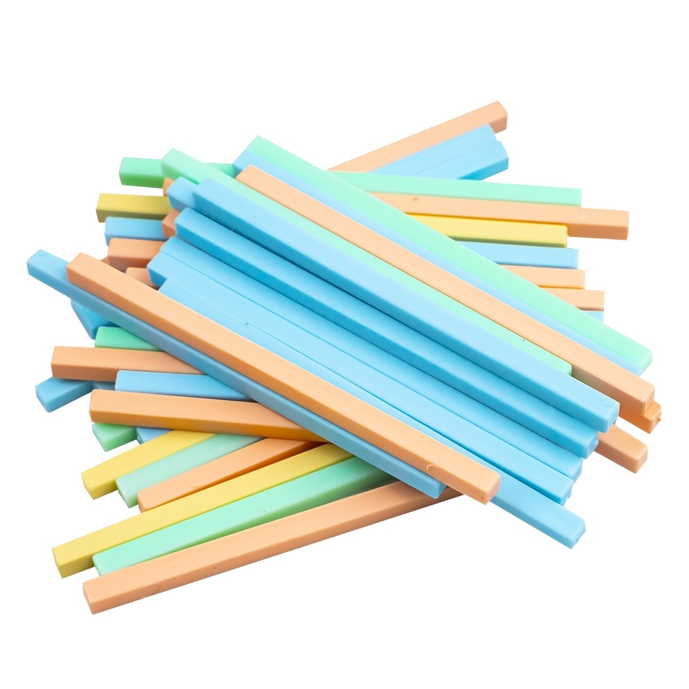 Betisoare scolare din plastic culori pastel 100 buc /set Nebo [2]