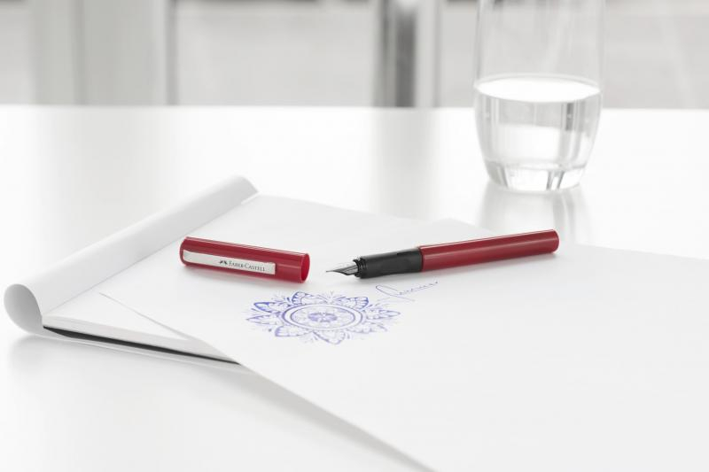Blister stilou scolar rosu 6 cartuse Faber-Castell [2]