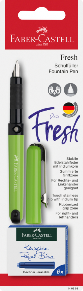 Blister stilou scolar Faber-Castell Vario + 6 cartuse diverse culori [4]