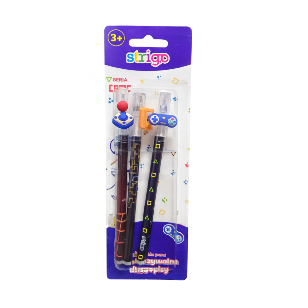 Pixuri Strigo cerneala cu stergere set 3 bucati Games albastru [1]