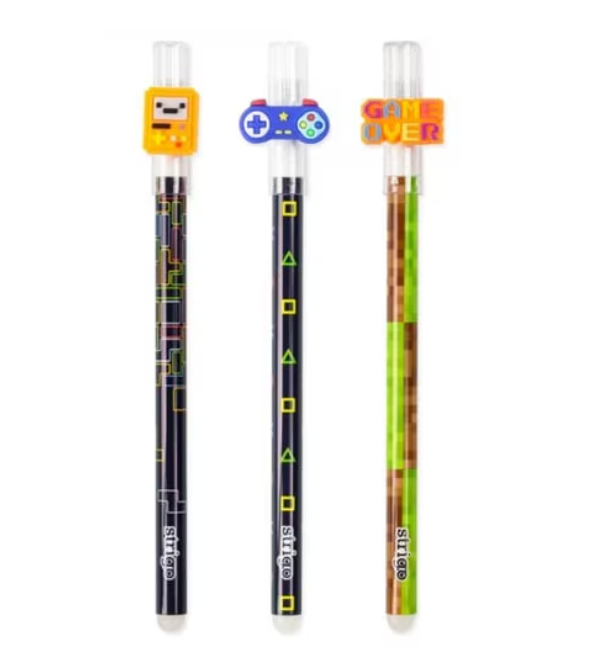 Pixuri Strigo cerneala cu stergere set 3 bucati Games albastru [2]