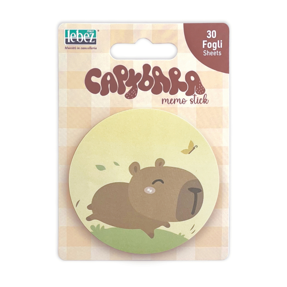 Bloc notes adeziv Capibara 7 cm Lebez [2]
