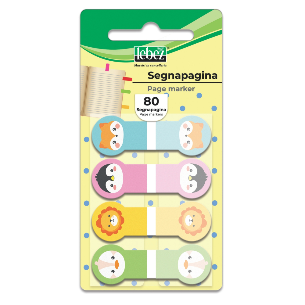 Bloc notes adeziv index Fantasie Animale din plastic Lebez [4]