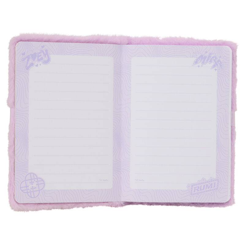 Bloc notes pufos A 5 80 pag roz K-Pop Demon Hunters Energy [2]