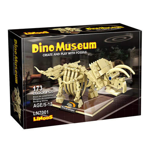 Blocuri de constructie fosile 173 piese Muzeul Dino Triceratops [3]